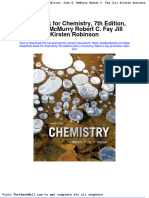 Full Download Test Bank For Chemistry 7th Edition John e Mcmurry Robert C Fay Jill Kirsten Robinson PDF Full Chapter