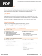 Cambridge IGCSE Environmental Management 0680 Syllabus | PDF | Rock ...