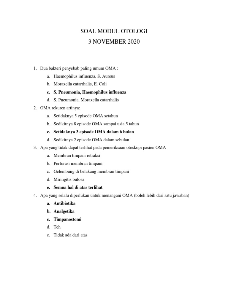 Diagnosa dan Penanganan OMA | PDF
