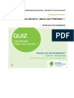 Quiz Dechet