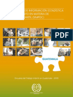 Programa de Información Estadística y Seguimiento en Materia de Trabajo Infantil (SIMPOC). Encuesta De trabajo infantil en Guatemala 