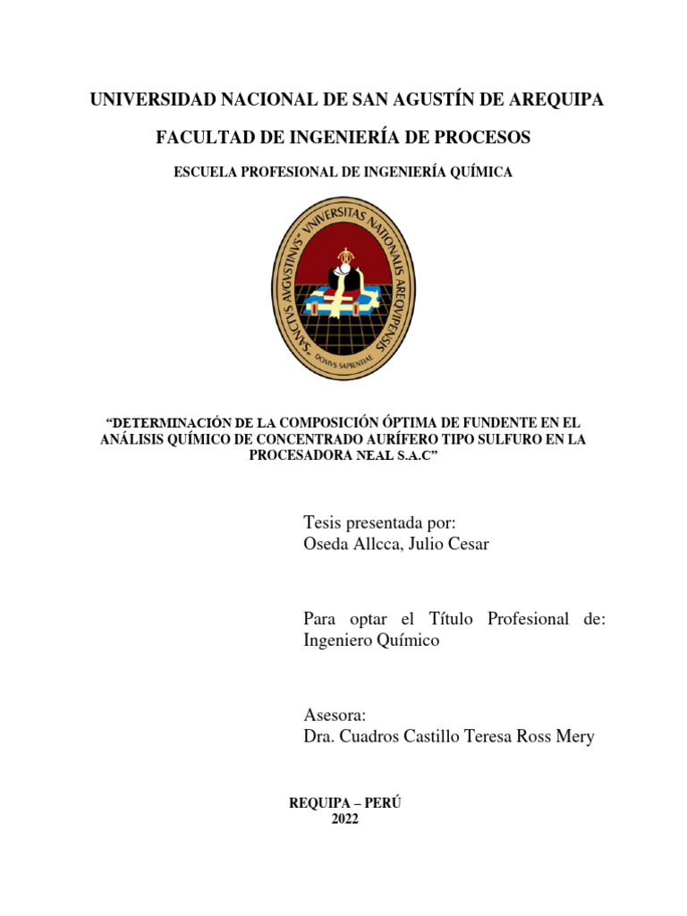 Determinación de La Composición Óptima de Fundente en El | PDF ...