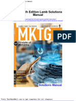 Full Download MKTG 9th Edition Lamb Solutions Manual PDF Full Chapter