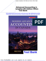Modern Advanced Accounting in Canada Canadian 8th Edition Hilton Test Bank