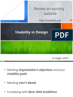Usability in Design