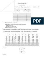 Resolución de Ejercicio de Regresion A