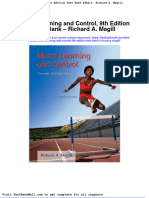 Full Download Motor Learning and Control 9th Edition Test Bank Richard A Magill PDF Full Chapter