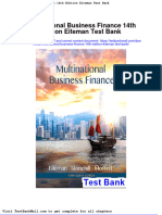 Full Download Multinational Business Finance 14th Edition Eiteman Test Bank PDF Full Chapter