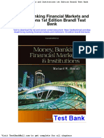Full Download Money Banking Financial Markets and Institutions 1st Edition Brandl Test Bank PDF Full Chapter