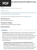 Humate-P Prescribing Highlights | PDF | Bleeding | Dose (Biochemistry)