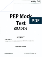 PEP Mock Ability Test 2021