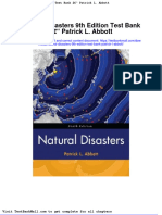 Full Download Natural Disasters 9th Edition Test Bank Patrick L Abbott PDF Full Chapter
