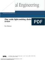Zinc Oxide Light-Emitting Diodes: A Review: Faiz Rahman