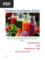 Chemistry Investigatory Project