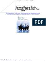 Full Download Operations and Supply Chain Management Jacobs 14th Edition Test Bank PDF Full Chapter