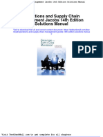 Full Download Operations and Supply Chain Management Jacobs 14th Edition Solutions Manual PDF Full Chapter