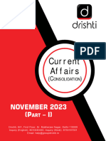 Monthly Current Affairs Consolidation (November) Part-I