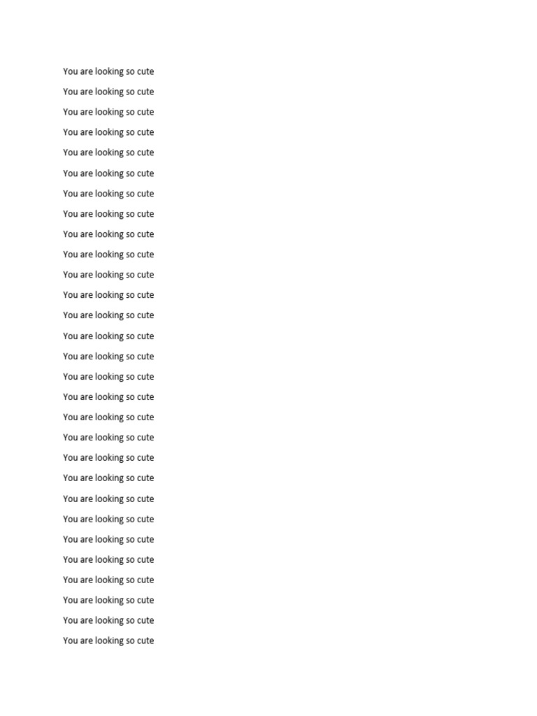 You are looking so cute pdf