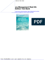 Full Download Operations Management Reid 5th Edition Test Bank PDF Full Chapter