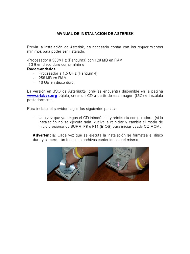 Instalación y Configuración de Asterisk | PDF | Contraseña | Dirección IP