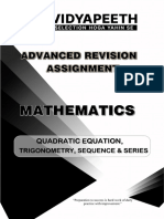 Quadratic Equation, Trigonometry, Sequence & Series - Assignment Notes (Yoddha)