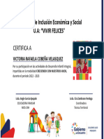 Ministerio de Inclusión Económica y Social U.A: "Vivir Felices"