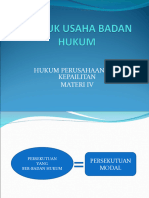 Lasmauli Noverita S. SH MH 06092023090057 4. Bentuk Usaha Badan Hukum