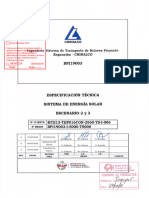 Especificacion Tecnica Sistema de Energia Solar