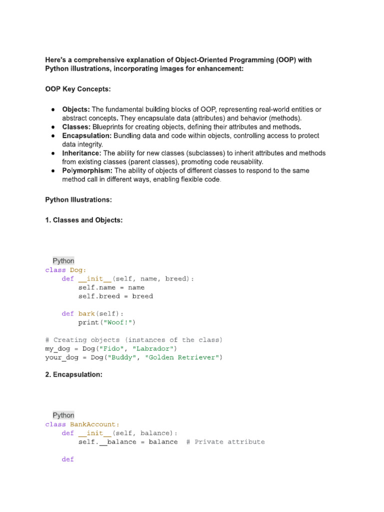 Oop in python pdf