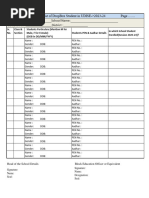 List of Dropbox Student in Udise - 2023-24 Page Udise Code: School Name: Udise Block: District