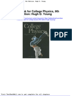 Full Download Test Bank For College Physics 9th Edition Hugh D Young PDF Full Chapter
