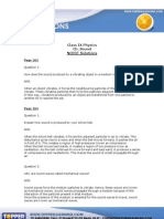 Class IX Physics Ch. Sound NCERT Solutions