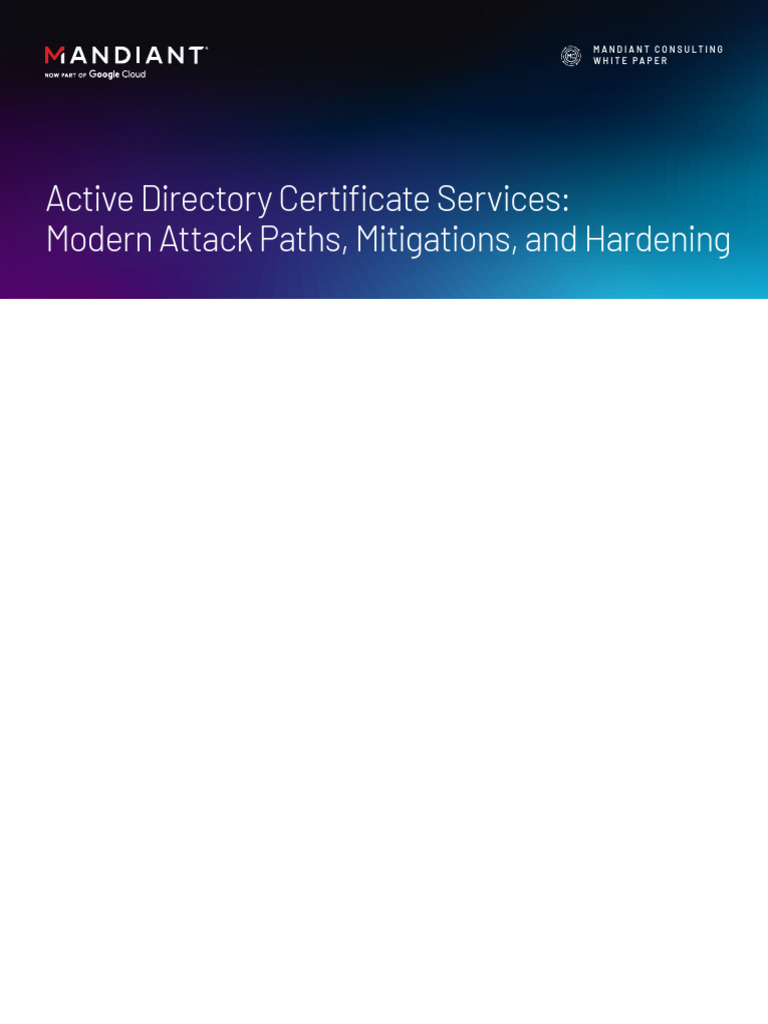 AD CS Attack Paths & Mitigations Guide | PDF