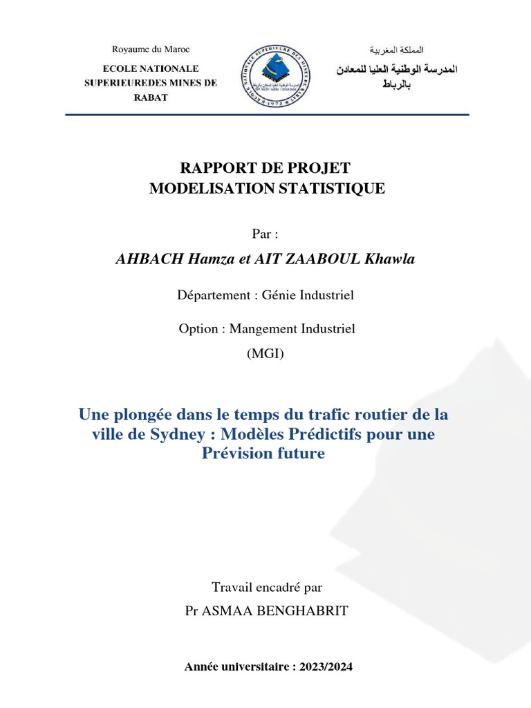 Projet - AHBACH - AITZAABOUL - MACHINE LEARNING | PDF | Valeur p ...