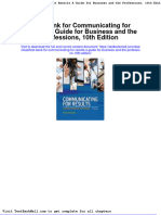Full Download Test Bank For Communicating For Results A Guide For Business and The Professions 10th Edition PDF Full Chapter