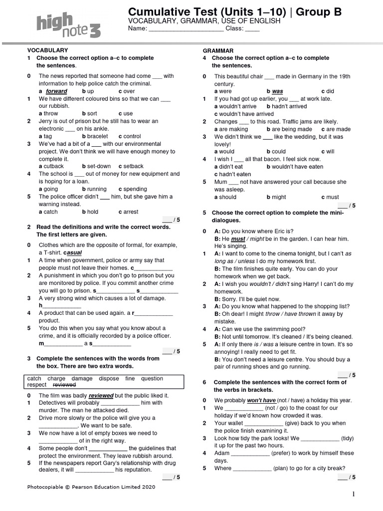 High Note 3 Cumulative Test Group B | PDF