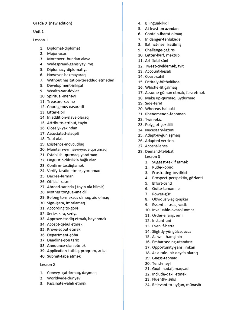 Grade 9 | PDF