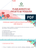 Planejamento Do Projeto de Pesquisa