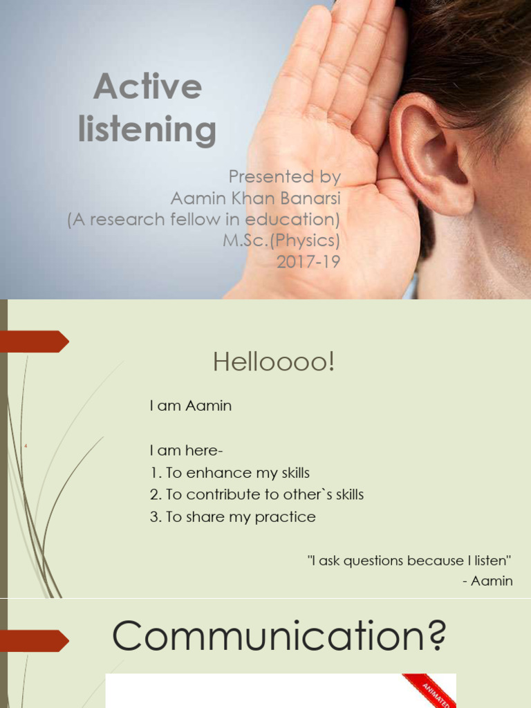 Mastering Active Listening Skills | PDF | Communication | Neuroscience