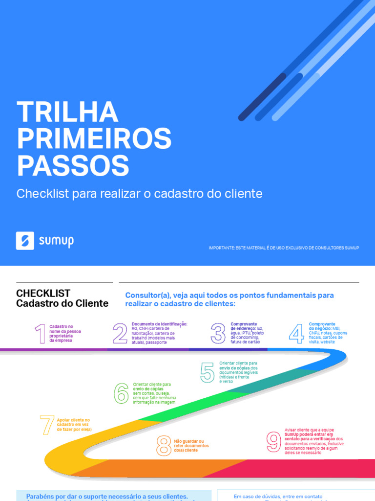 Checklist Cadastro Do Cliente Pdf