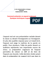 Tecniques Pour Présenter Un Exposé Oralement-1