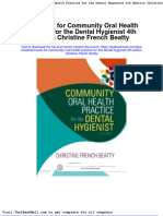 Full Download Test Bank For Community Oral Health Practice For The Dental Hygienist 4th Edition Christine French Beatty PDF Full Chapter