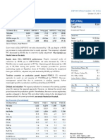 Cairn India: Performance Highlights