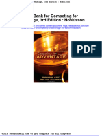 Full Download Test Bank For Competing For Advantage 3rd Edition Hoskisson PDF Full Chapter