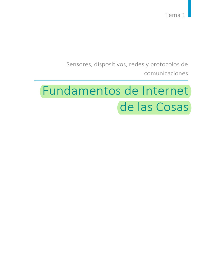 Fundamentos de IoT | PDF | Internet de las Cosas | Internet