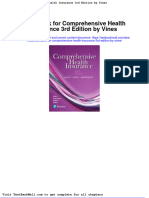 Full Download Test Bank For Comprehensive Health Insurance 3rd Edition by Vines PDF Full Chapter