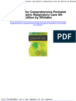 Full Download Test Bank For Comprehensive Perinatal and Pediatric Respiratory Care 4th Edition by Whitaker PDF Full Chapter