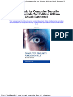 Full Download Test Bank For Computer Security Fundamentals 2nd Edition William Chuck Easttom II PDF Full Chapter