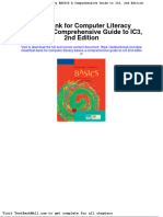 Full Download Test Bank For Computer Literacy Basics A Comprehensive Guide To Ic3 2nd Edition PDF Full Chapter
