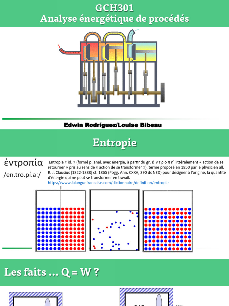 Définition de l'Entropie en Thermodynamique | PDF | Entropie | Chaleur